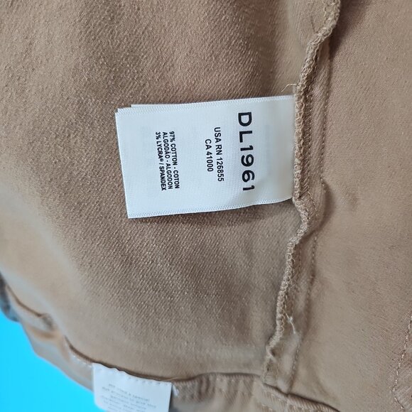 DL1961 Women’s Cropped Jacket – Size XS (Tan/Khaki) - Picture 4 of 11